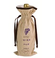 Grasslands Road Gift of Thanks Fabric Wine Gift Bag