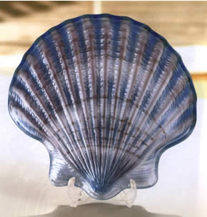 By the Sea Shell Glass Plate